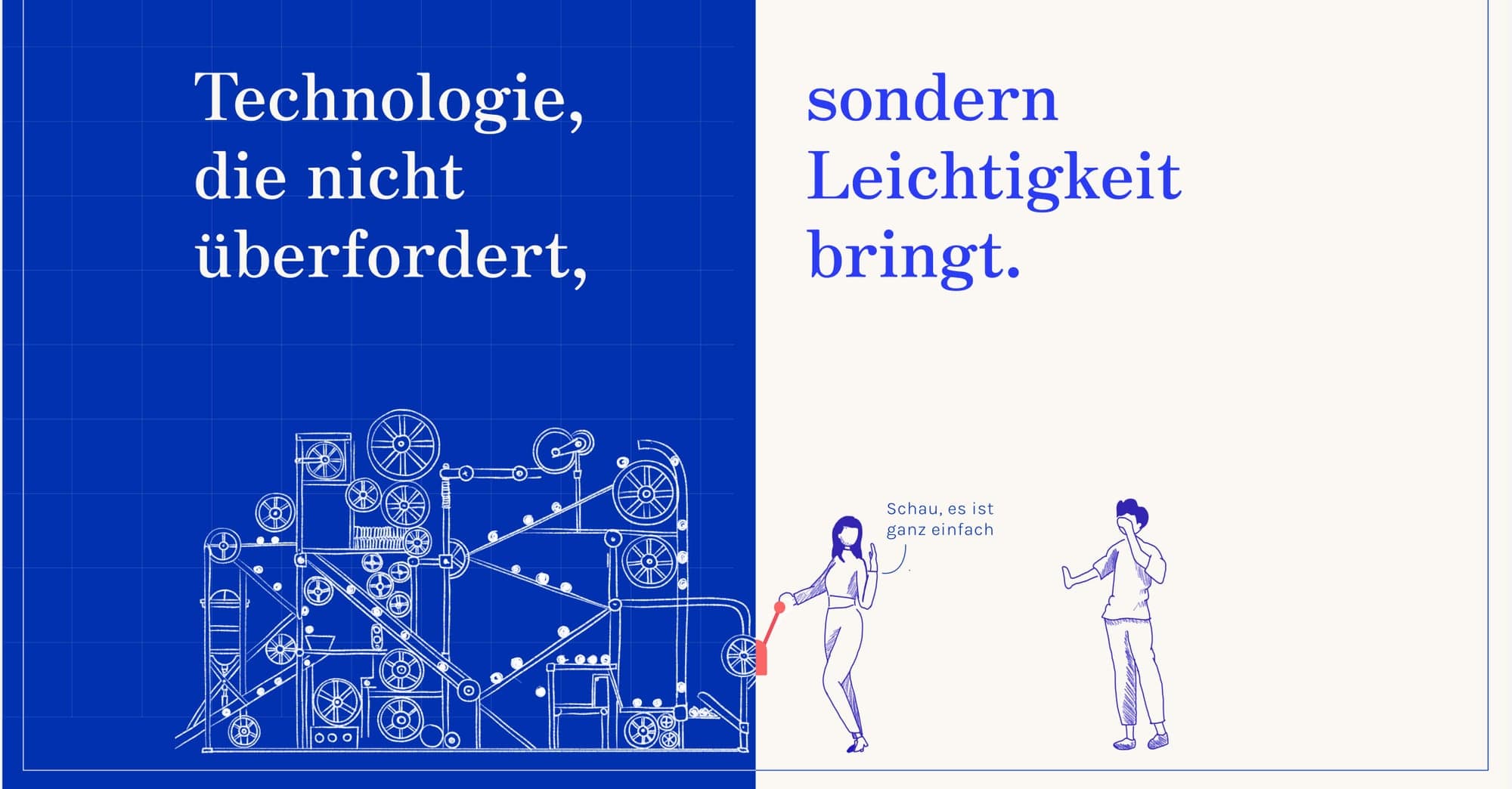 beenova Illustration: Technologie, die nicht überfordert, sondern Leichtigkeit bringt