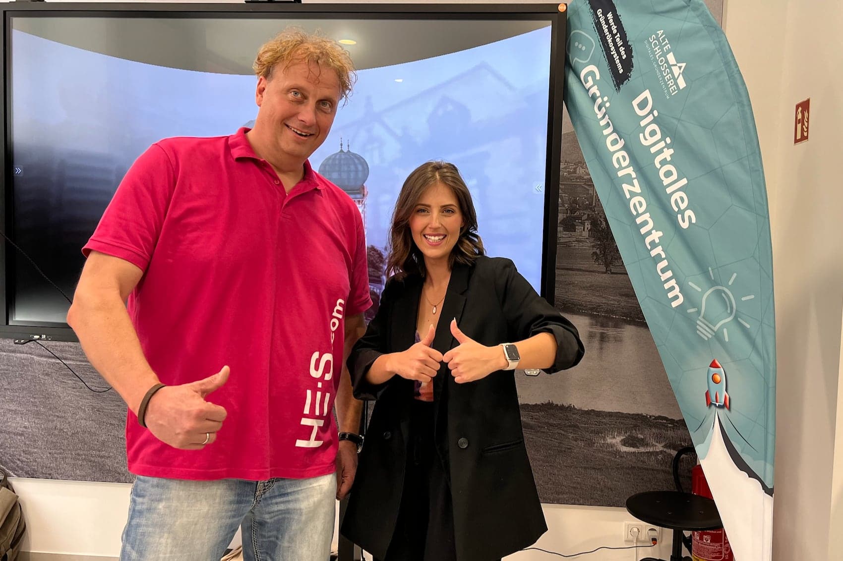 Corina Renner auf einer Veranstaltung im Digitalen Gründerzentrum