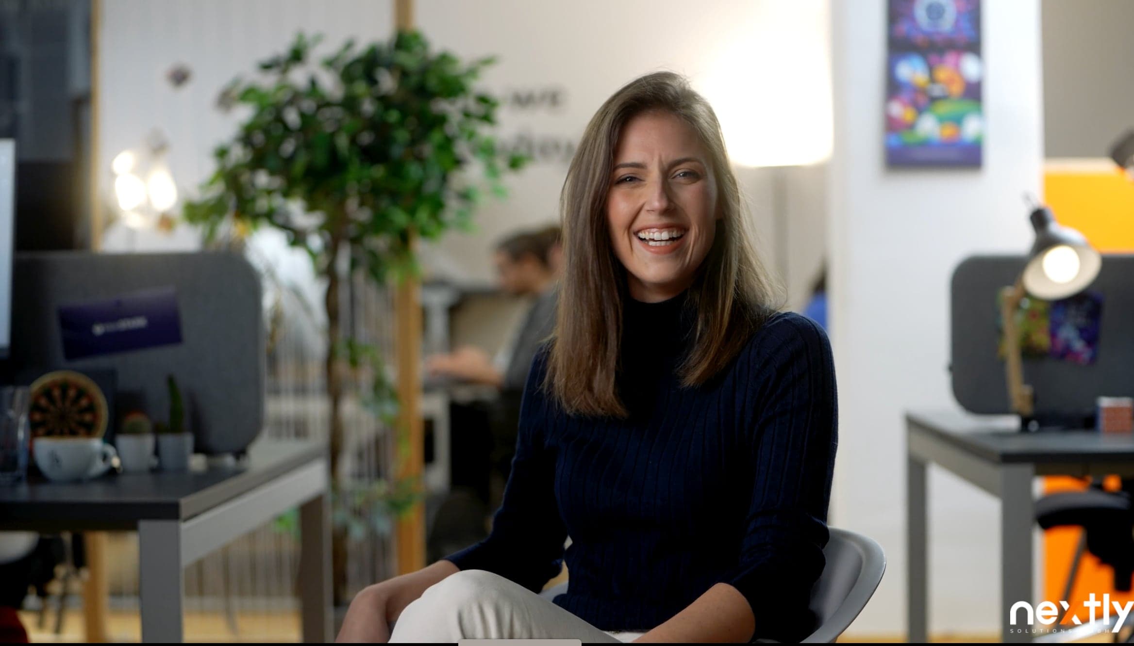 Corina Renner im Nextly-solutions-Studio