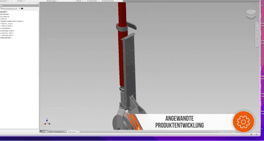 CAD-Modell in der Software – Angewandte Produktentwicklung im Studium